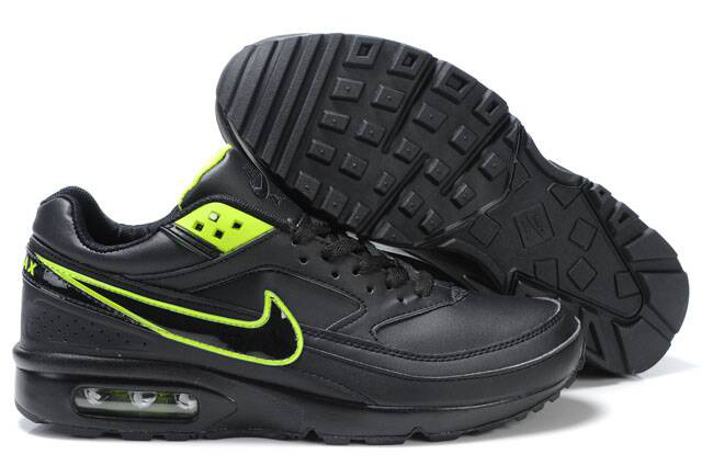 nike air max bw noir et verte, Chaussures Nike Air Max Bw Noir Vert Hommes Vente
